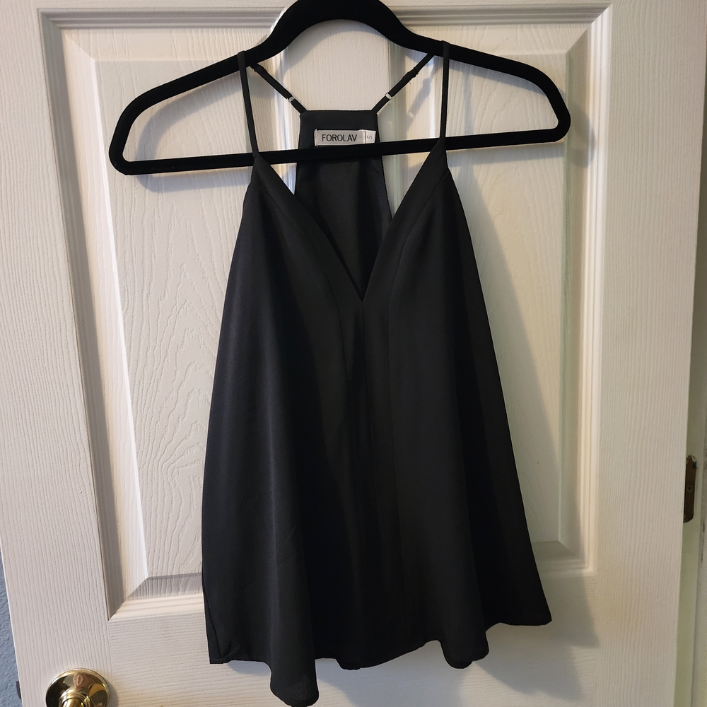 Forever 21 Black V-Neck Cami